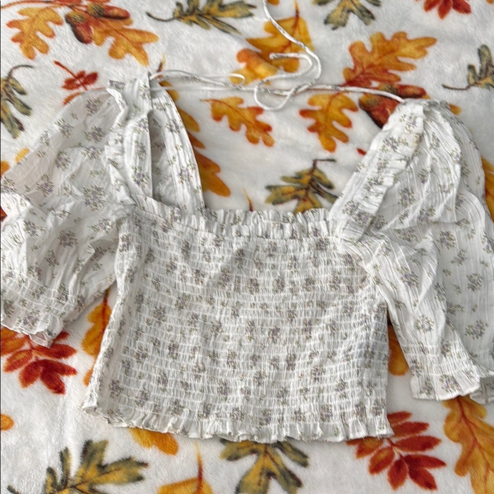 Floral Smocked Blouse